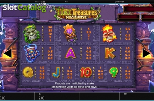 Οθόνη9. Tiki Treasures Megaways Κουλοχέρης