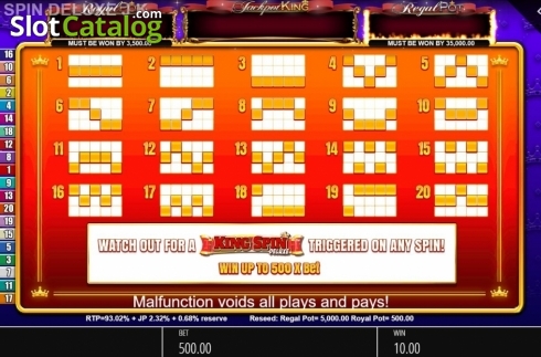 Οθόνη8. King Spin Deluxe Κουλοχέρης