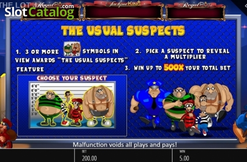 Οθόνη8. Cop the Lot Jackpot King Κουλοχέρης