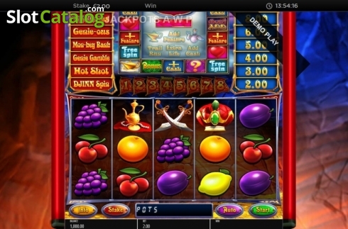 Οθόνη2. Genie Jackpots Cave of Wonders Κουλοχέρης
