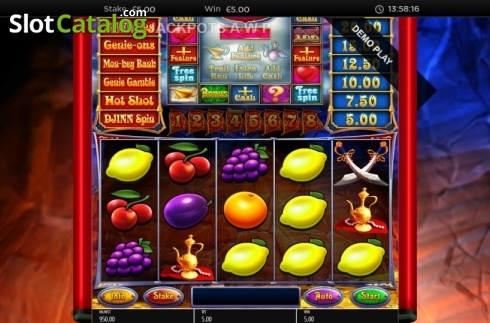 Οθόνη3. Genie Jackpots Cave of Wonders Κουλοχέρης