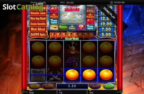 Οθόνη4. Genie Jackpots Cave of Wonders Κουλοχέρης