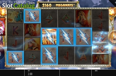 Οθόνη5. Gods of Olympus Megaways Κουλοχέρης