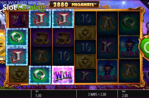 Οθόνη4. Pig Wizard Megaways Κουλοχέρης