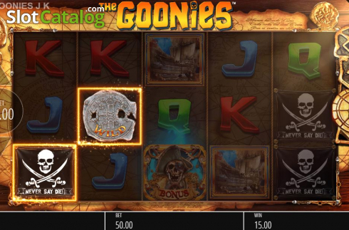 Οθόνη9. The Goonies Jackpot King Κουλοχέρης 