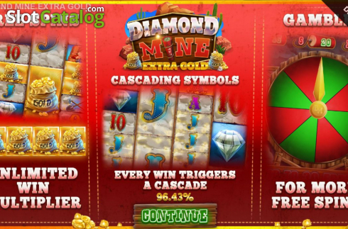 Οθόνη2. Diamond Mine Extra Gold Megaways Κουλοχέρης