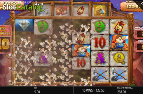Οθόνη9. Diamond Mine Extra Gold Megaways Κουλοχέρης