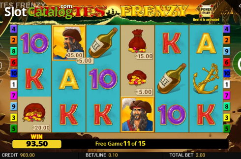 Οθόνη9. Pirates Frenzy Κουλοχέρης