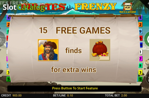 Οθόνη6. Pirates Frenzy Κουλοχέρης