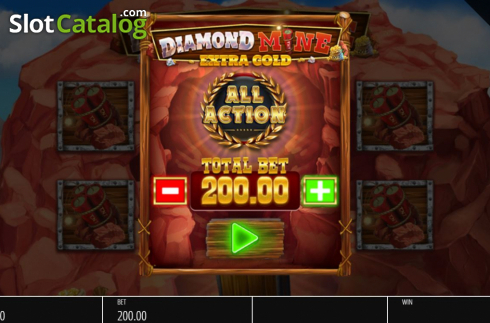 Οθόνη2. Diamond Mine Megaways All Action Κουλοχέρης