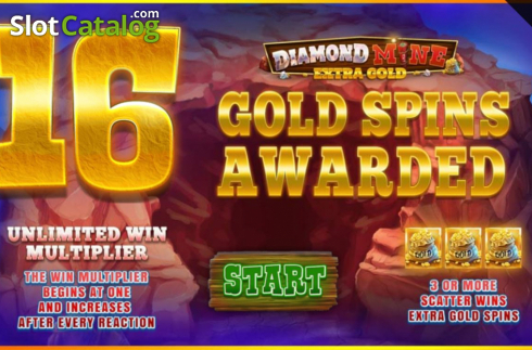 Οθόνη5. Diamond Mine Megaways All Action Κουλοχέρης
