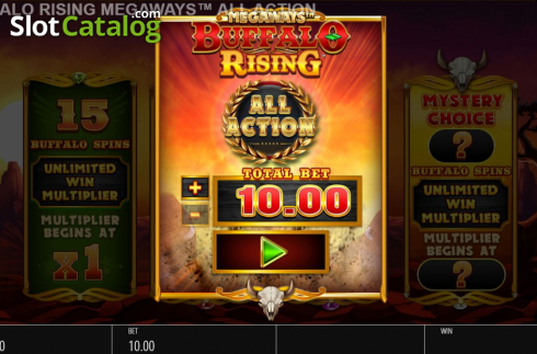 Οθόνη2. Buffalo Rising Megaways All Action Κουλοχέρης