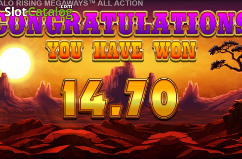 Οθόνη8. Buffalo Rising Megaways All Action Κουλοχέρης