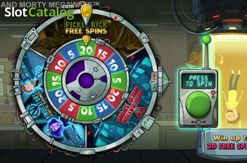 Οθόνη5. Rick and Morty Megaways Κουλοχέρης