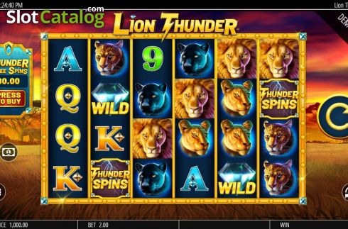 Οθόνη3. Lion Thunder Κουλοχέρης