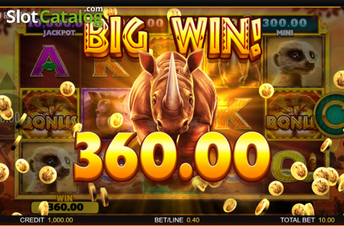 Οθόνη6. Rhino Rampage Lightning Spins Κουλοχέρης