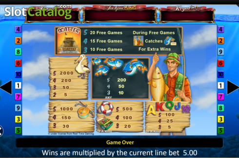 Οθόνη8. Fishin Frenzy Jackpot King Κουλοχέρης
