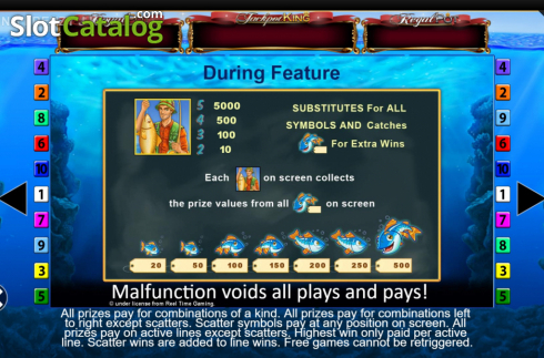 Οθόνη9. Fishin Frenzy Jackpot King Κουλοχέρης