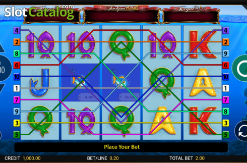 Οθόνη2. Fishin Frenzy Jackpot King Κουλοχέρης