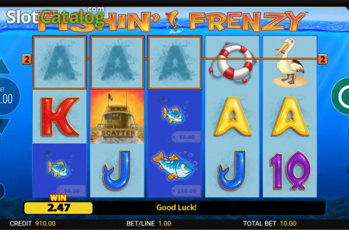 Οθόνη4. Fishin Frenzy Jackpot King Κουλοχέρης