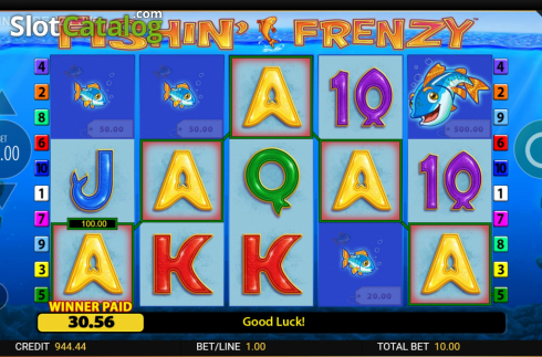 Οθόνη5. Fishin Frenzy Jackpot King Κουλοχέρης