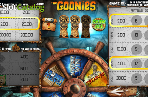 Οθόνη4. The Goonies Scratchcard Κουλοχέρης