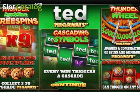 Οθόνη2. Ted Megaways Κουλοχέρης