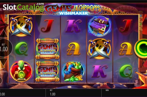 Οθόνη2. Genie Jackpots Wishmaker Κουλοχέρης