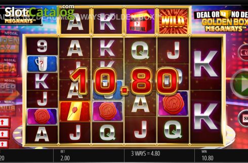Οθόνη5. Deal or No Deal Megaways The Golden Box Κουλοχέρης