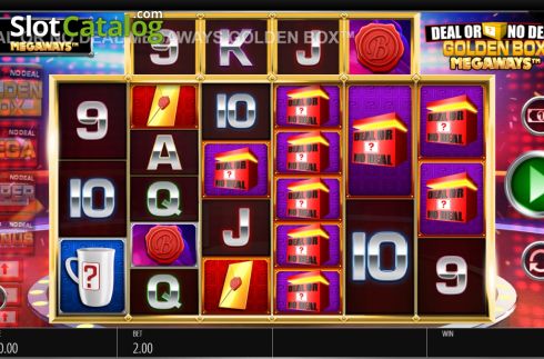 Οθόνη2. Deal or No Deal Megaways The Golden Box Κουλοχέρης