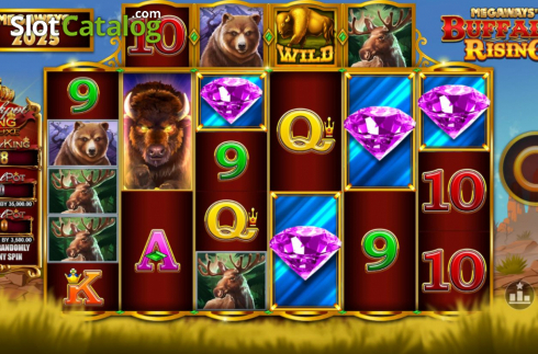 Οθόνη2. Buffalo Rising Megaways Jackpot King Κουλοχέρης 