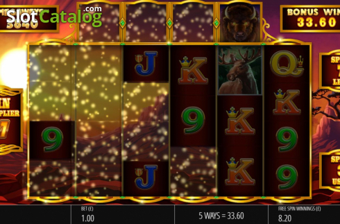 Οθόνη3. Buffalo Rising Megaways Jackpot King Κουλοχέρης 