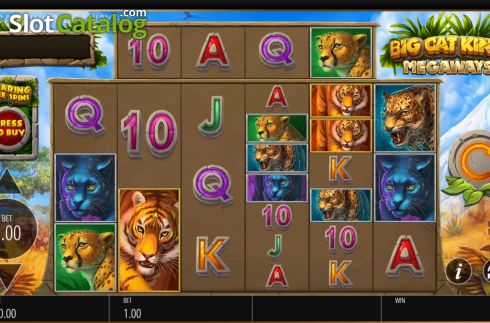 Οθόνη2. Big Cat King Megaways Κουλοχέρης 