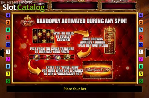 Οθόνη2. Eye Of Horus Jackpot King Κουλοχέρης 