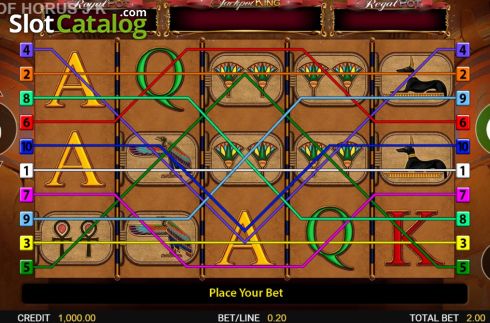 Οθόνη5. Eye Of Horus Jackpot King Κουλοχέρης 