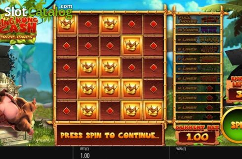 Οθόνη2. King Kong Cash Prize Lines Κουλοχέρης