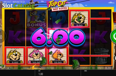 Οθόνη8. Top Cat Most Wanted Κουλοχέρης