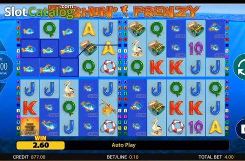 Οθόνη7. Fishin Frenzy Power 4 Slots Κουλοχέρης 