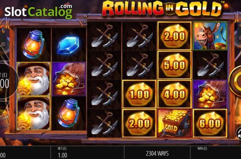 Οθόνη3. Rolling in Gold Κουλοχέρης