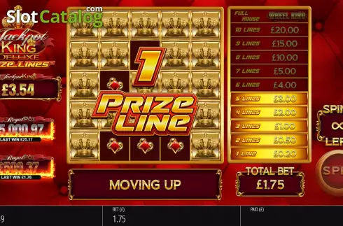 Οθόνη7. Jackpot King Prize Lines Κουλοχέρης 