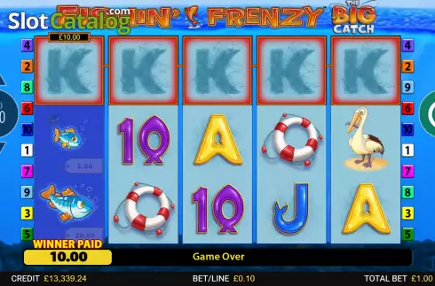 Οθόνη3. Fishin' Frenzy The Big Catch Κουλοχέρης 