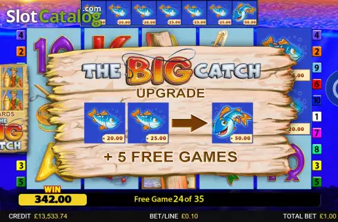 Οθόνη6. Fishin' Frenzy The Big Catch Κουλοχέρης 