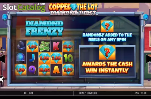 Οθόνη9. Copped The Lot Diamond Heist Κουλοχέρης