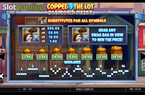 Οθόνη8. Copped The Lot Diamond Heist Κουλοχέρης