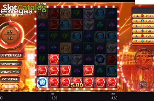 Οθόνη4. Leo Vegas Cluster Gems Κουλοχέρης