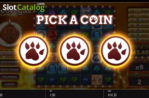 Οθόνη8. Leo Vegas Cluster Gems Κουλοχέρης