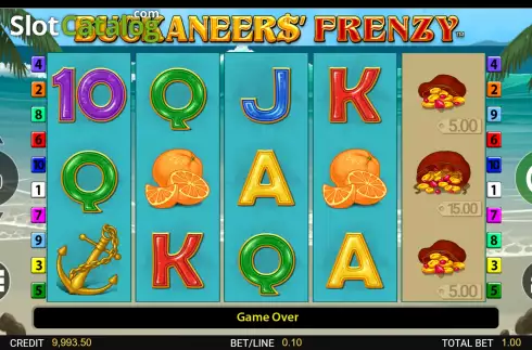Οθόνη2. Buckaneers Frenzy Κουλοχέρης