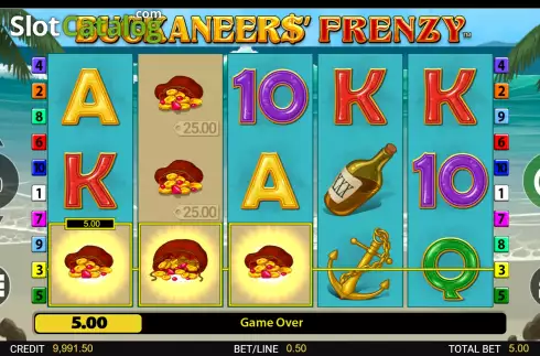 Οθόνη3. Buckaneers Frenzy Κουλοχέρης