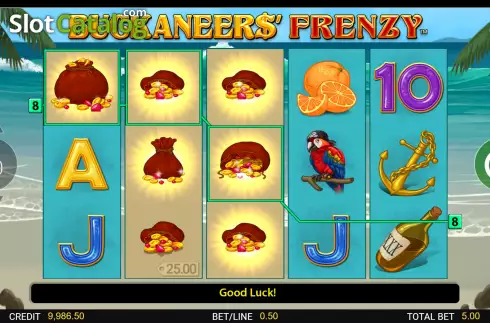 Οθόνη4. Buckaneers Frenzy Κουλοχέρης