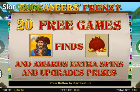 Οθόνη7. Buckaneers Frenzy Κουλοχέρης